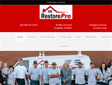 Tablet Screenshot of gorestorepro.com